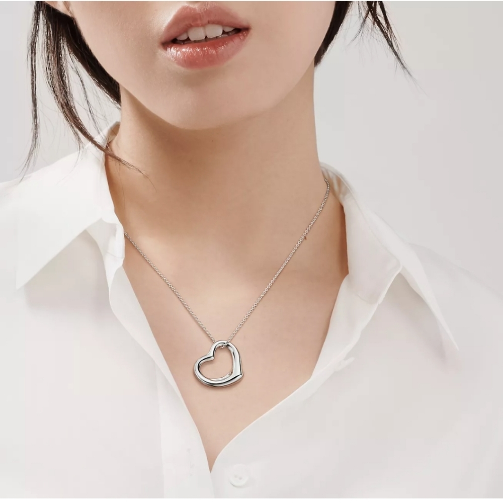 Tiffany & Co. Open Heart Necklace